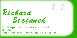 richard stefanek business card
